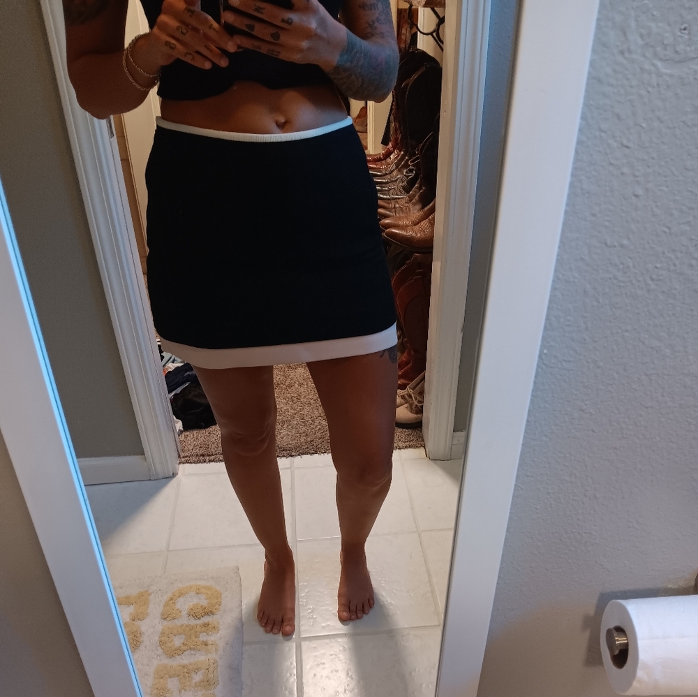 Diane von furstenburg Pink and black skirt